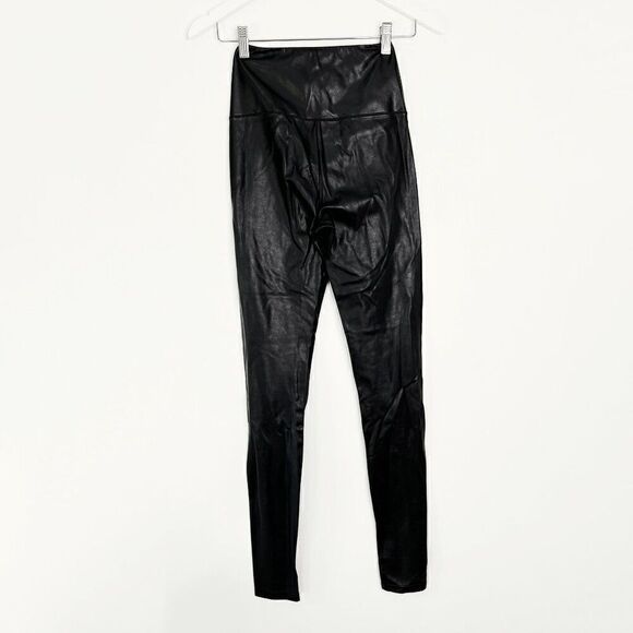 Aritzia Wilfred Free Daria Black High Waist Faux Leather Leggings - Picture 3 of 8